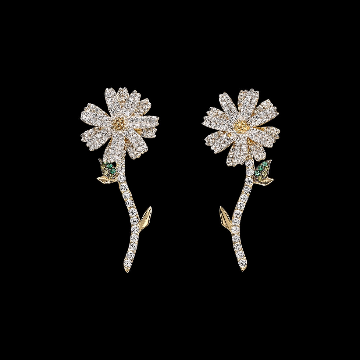 Daisy Diamond Earrings